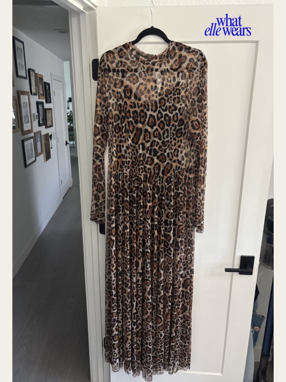 Dressed In Lala - More You Mesh Leopard Maxi Dress w/ Slip - Picture 2 of 2